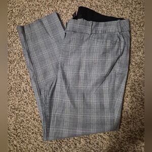 Lane Bryant Black/Burgundy/ Gray Plaid Pants Size 22